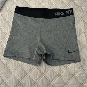 Nike Pro Heather Gray Training Shorts